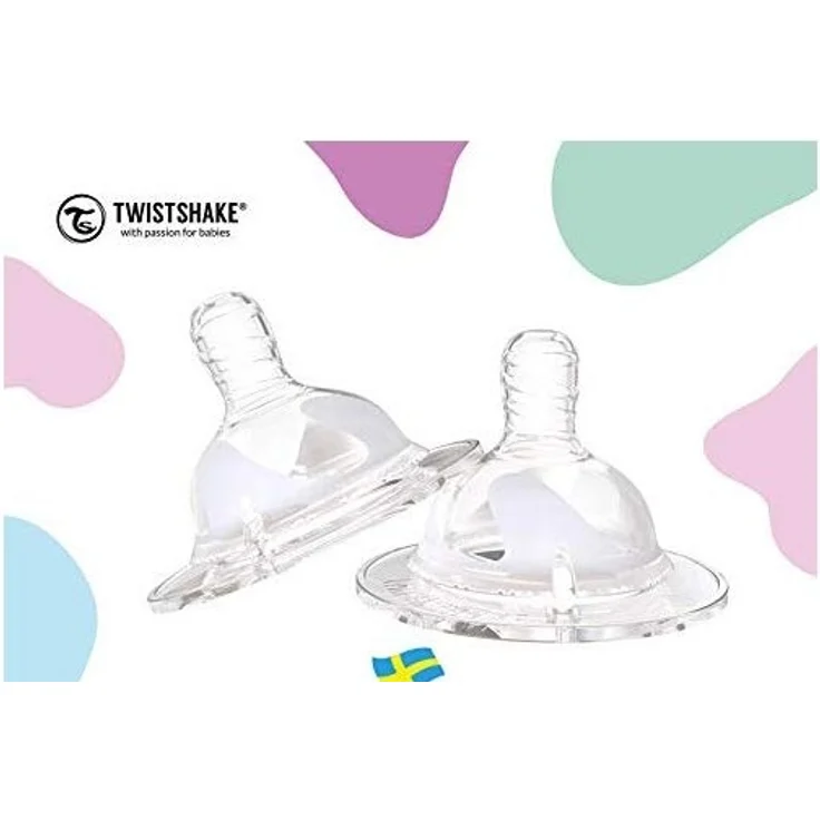Twistshake 78021 Anti-Colic, Flaschensauger Large, 4 Monate Plus, transparent – Bild 4