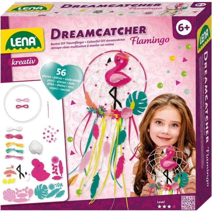 Lena Dreamcatcher Flamingo Children''s craft kit 6 Jahr(e) Mehrfarbig