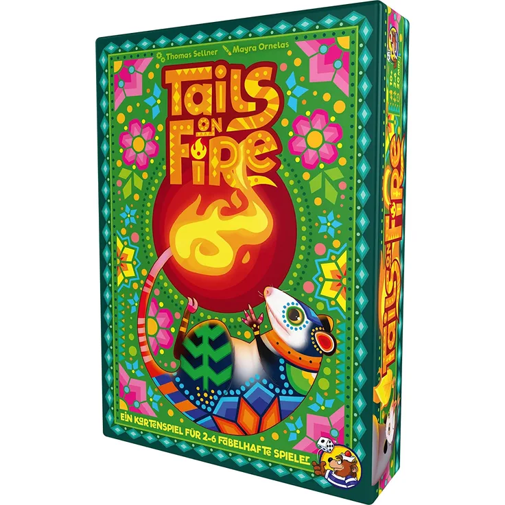 Tails on Fire, Kartenspiel, für 2-6 Spieler, ab 10 Jahren (DE-Ausgabe)