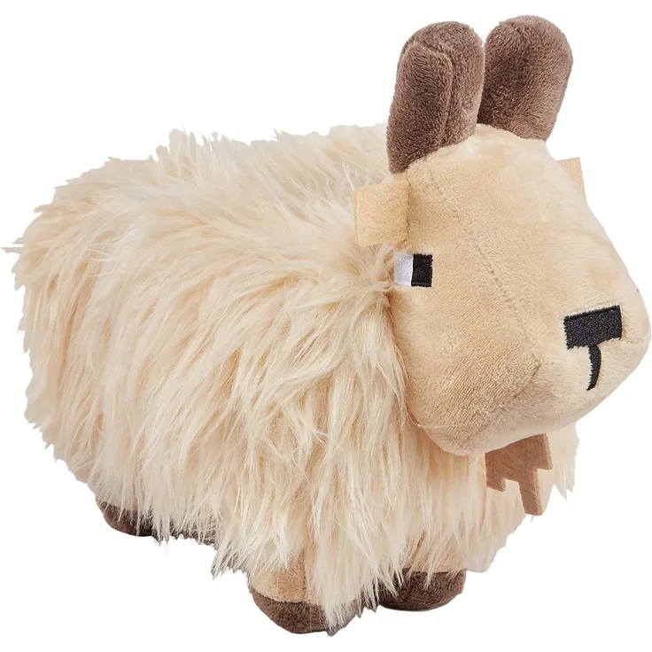 Minecraft HBT43 - Bergziege Plüschfigur, ca. 21 cm, weich, Geschenk zum Sammeln für Fans, Spielzeug ab 3 Jahren
