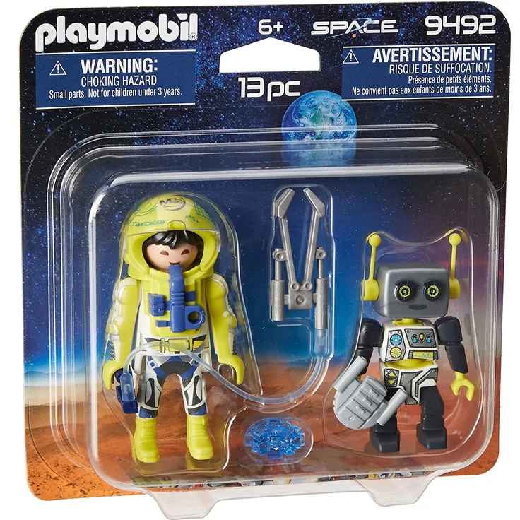 PLAYMOBIL 9492 Duo Pack Astronaut und Roboter – Bild 1