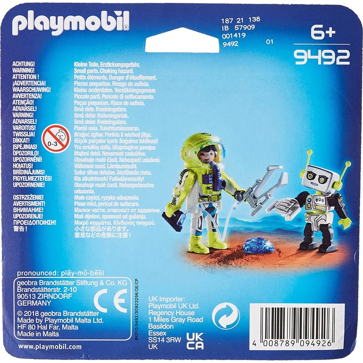 PLAYMOBIL 9492 Duo Pack Astronaut und Roboter – Bild 2