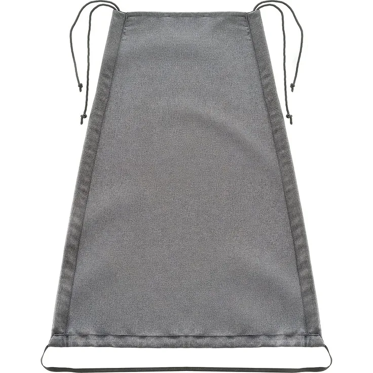 Zamboo Universal Sonnensegel DELUXE für Kinderwagen Babywanne - reißfester Sonnenschutz mit UV Schutz Beschichtung 50+ und Rollo-Funktion - Melange Grau