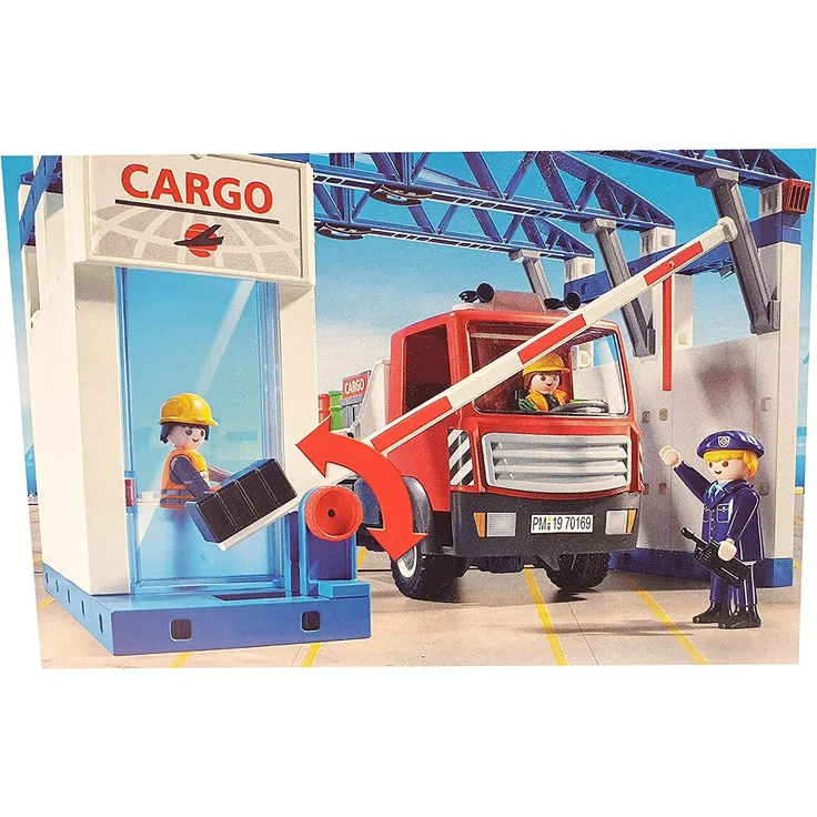 Playmobil 70169 - CARGOHALLE MEGASET MIT GABELSTABLER & CONTAINERTRUCK – Bild 4
