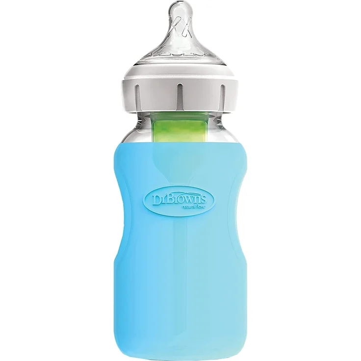 Dr. Brown's Weithals-Flaschenschutz 270 ml Blau Blau – Bild 3