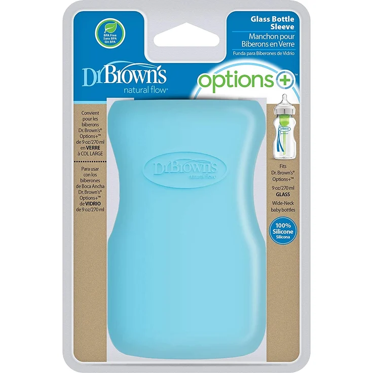 Dr. Brown's Weithals-Flaschenschutz 270 ml Blau Blau – Bild 2