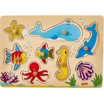 Goki 57953 - Steckpuzzle - Unterwasserwelt