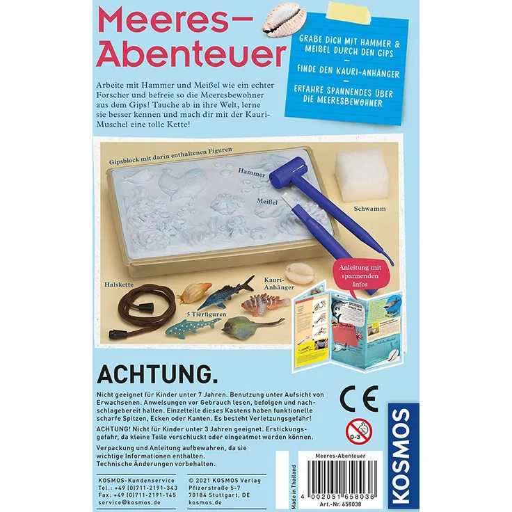 Kosmos Mitbringexperimentierkasten Ausgrabungs-Set Meeres-Abenteuer – Bild 2