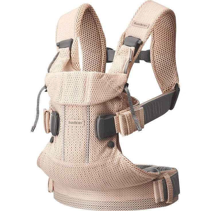 Babybjörn 098001 Babytrage One Air, 3D Mesh, Perlmuttrosa – Bild 1