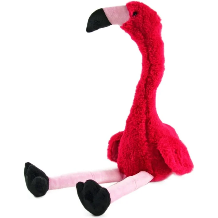Kögler 76502 - Laber Flamingo Peet, Labertier mit Aufnahme- und Wiedergabefunktion, plappert alles witzig nach und bewegt sich, ca. 34,5 cm groß, ideal als Geschenk für Jungen und Mädchen – Bild 1