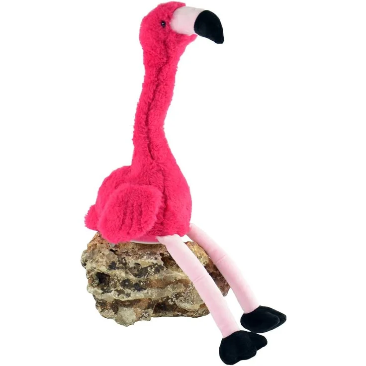 Kögler 76502 - Laber Flamingo Peet, Labertier mit Aufnahme- und Wiedergabefunktion, plappert alles witzig nach und bewegt sich, ca. 34,5 cm groß, ideal als Geschenk für Jungen und Mädchen – Bild 3
