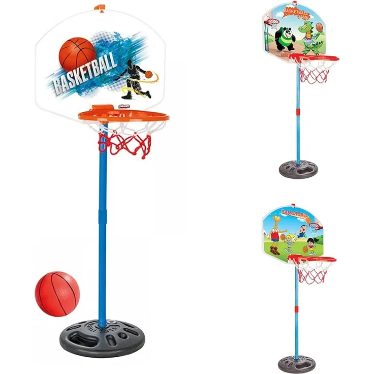 Pilsan 03394 Kinderbasketballkorb mit Ständer, Höhe 115 cm, ab 3 Jahre