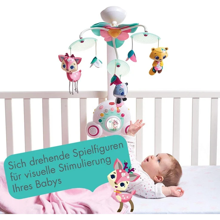 Tiny Love Baby-Mobile, hochwertiges 2-in-1 Musik-Mobile mit 18 wundervollen Melodien und 40 Min. Spieldauer, auch als tragbare Musik-Box nutzbar, Baby-Spieluhr ab der Geburt (0M+), Tiny Princess Tales – Bild 2