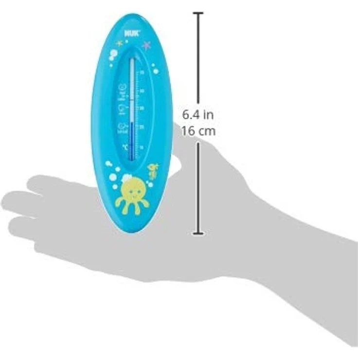 NUK 10256386 Badethermometer für sicheres Baden, natürliche Messflüssigkeit aus Rapsöl, Made in Germany, 1 Stück, blau – Bild 5