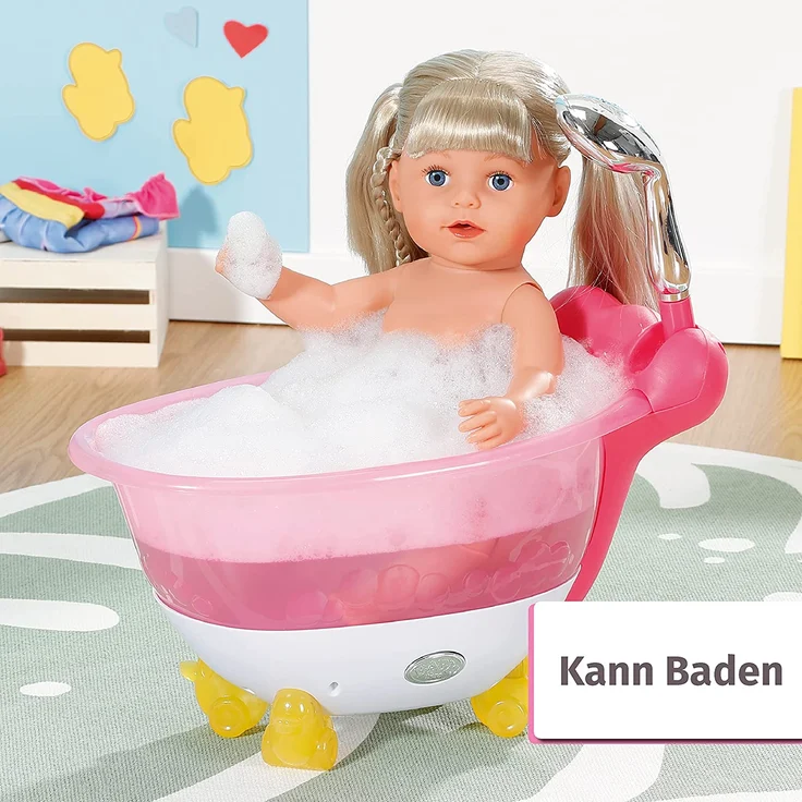 Zapf Creation 830345 'BABY born Sister 43 cm', ab 4 Jahren, mit sechs lebensechten Funktionen – Bild 6