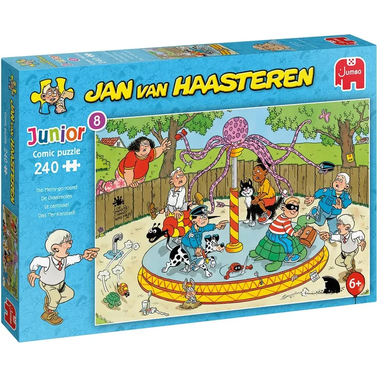 JUMBO 20079 Jan van Haasteren Junior 8 Das Tier-Karussell 240 Teile Puzzle