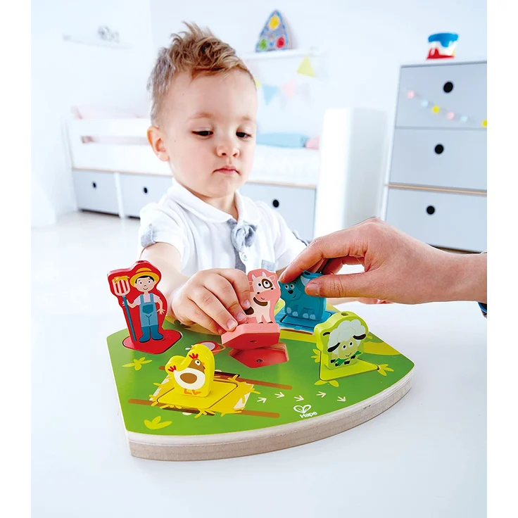 Hape E1614 Bauernhof-Geräusche-Puzzle – Bild 5