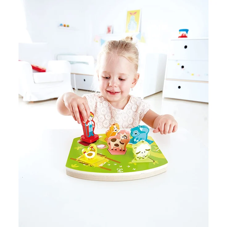 Hape E1614 Bauernhof-Geräusche-Puzzle – Bild 3