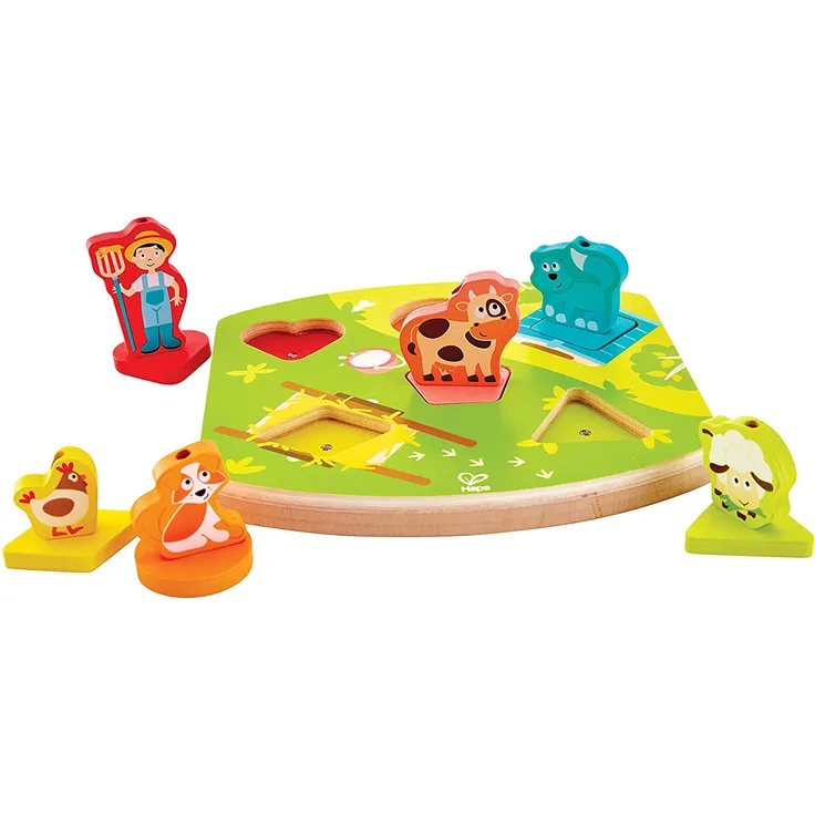 Hape E1614 Bauernhof-Geräusche-Puzzle