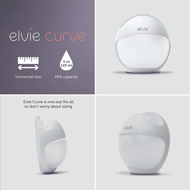 Elvie Curve Milchpumpe Weiß - Preisvergleich – Bild 4