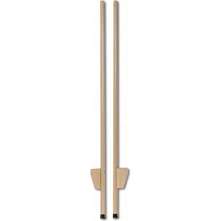 Holz Wenzel 651 - Holzstelzen mit extra langlebigen Plastikstopfen, verstellbar, 1.50 m – Bild 2