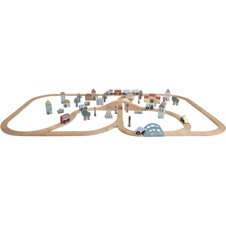 Little Dutch Holzeisenbahn XXL - Starter-Set FSC Holz natur