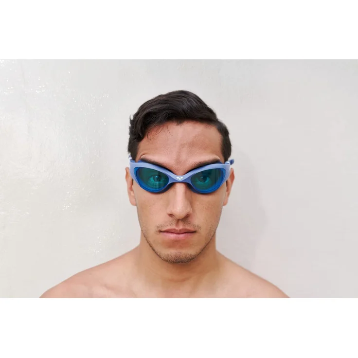arena Unisex Training Freizeit Schwimmbrille The One (UV-Schutz, Anti-Fog Beschichtung, Harte Gläser), blau (Light Blue (844), One Size – Bild 3