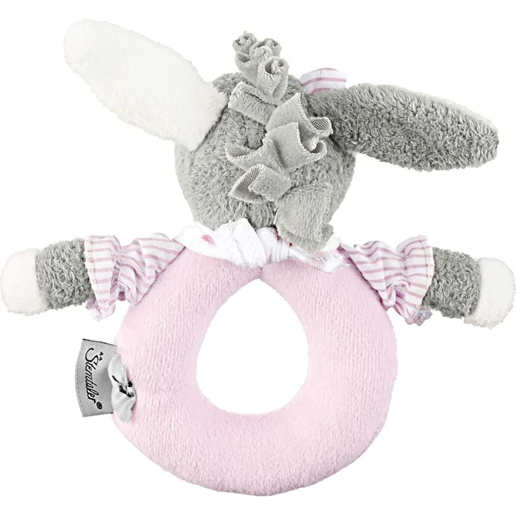 Sterntaler Greifling Emmi Girl, Alter: 0-36 Monate, Größe: 16 cm, Farbe: Grau/Rosa – Bild 2