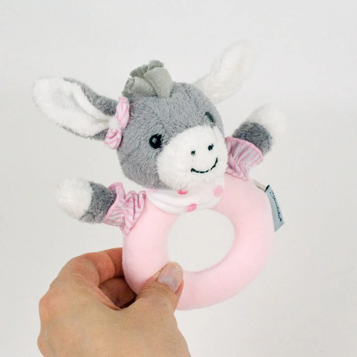 Sterntaler Greifling Emmi Girl, Alter: 0-36 Monate, Größe: 16 cm, Farbe: Grau/Rosa – Bild 3