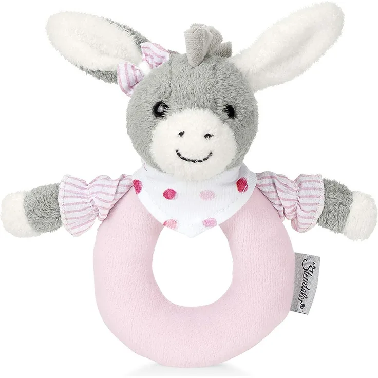 Sterntaler Greifling Emmi Girl, Alter: 0-36 Monate, Größe: 16 cm, Farbe: Grau/Rosa