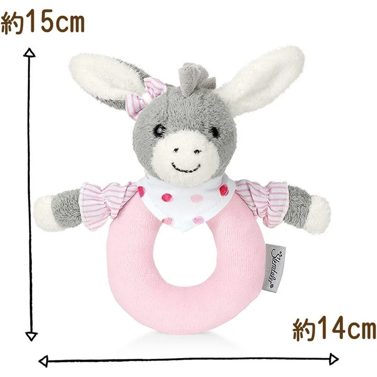 Sterntaler Greifling Emmi Girl, Alter: 0-36 Monate, Größe: 16 cm, Farbe: Grau/Rosa – Bild 5