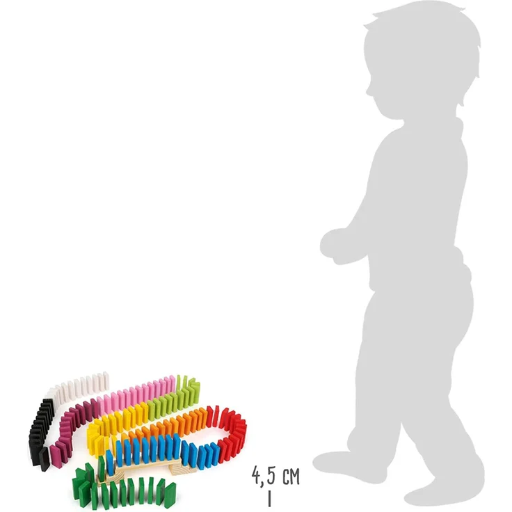 small foot 6865 "Domino Rallye Maxi", Kettenreaktions-Spiel aus Holz inkl. Hindernisse, 560-tlg., ab 3 Jahre – Bild 5
