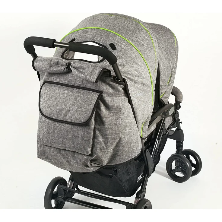 CHIC 4 BABY 274 32 Geschwisterwagen Duo, Jeans grey, grau – Bild 4