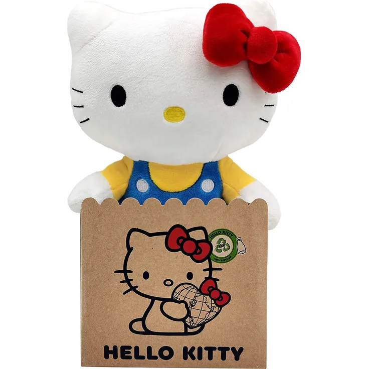 Joy Toy 20612 Hello Kitty Classic Eco Plush 24 cm, Mehrfarbig – Bild 2