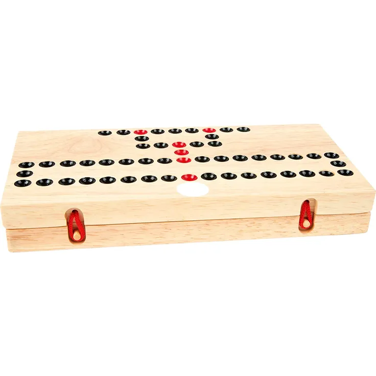 small foot 9954 Gesellschaftsspiel „Barrikade“ aus Holz, Würfel- und Strategiespiel für 2 bis 4 Spieler, ab 3 Jahren – Bild 4