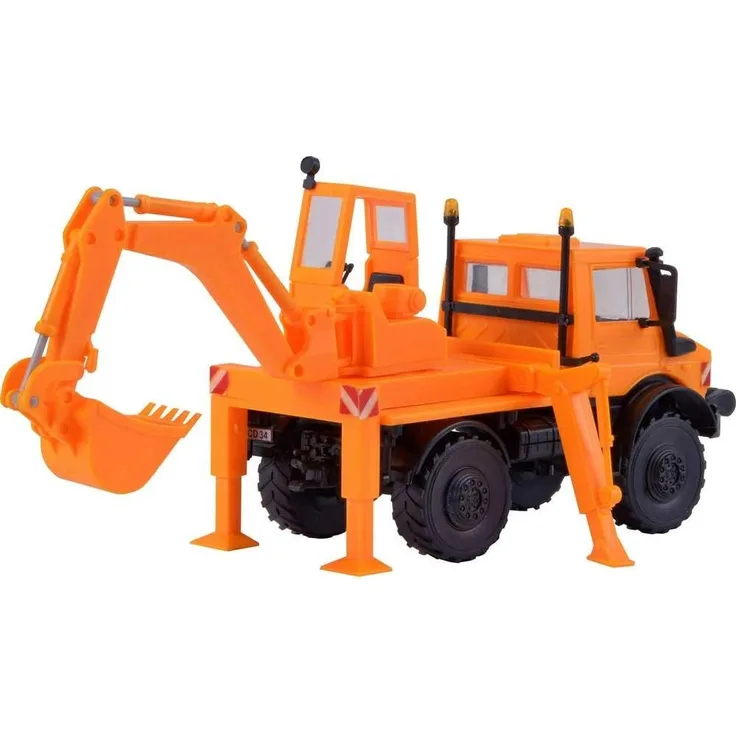 kibri 18480 H0 UNIMOG mit Aufbaubagger