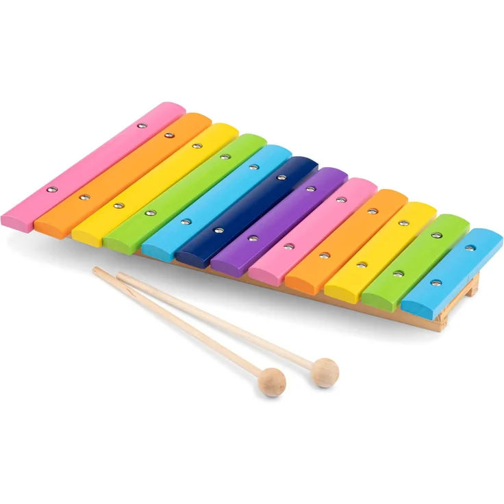 New Classic Toys - 10236 - Musikinstrument - Xylophon - 12 Töne - Bunt – Bild 2