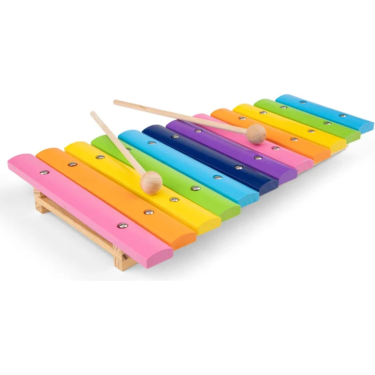 New Classic Toys - 10236 - Musikinstrument - Xylophon - 12 Töne - Bunt – Bild 3