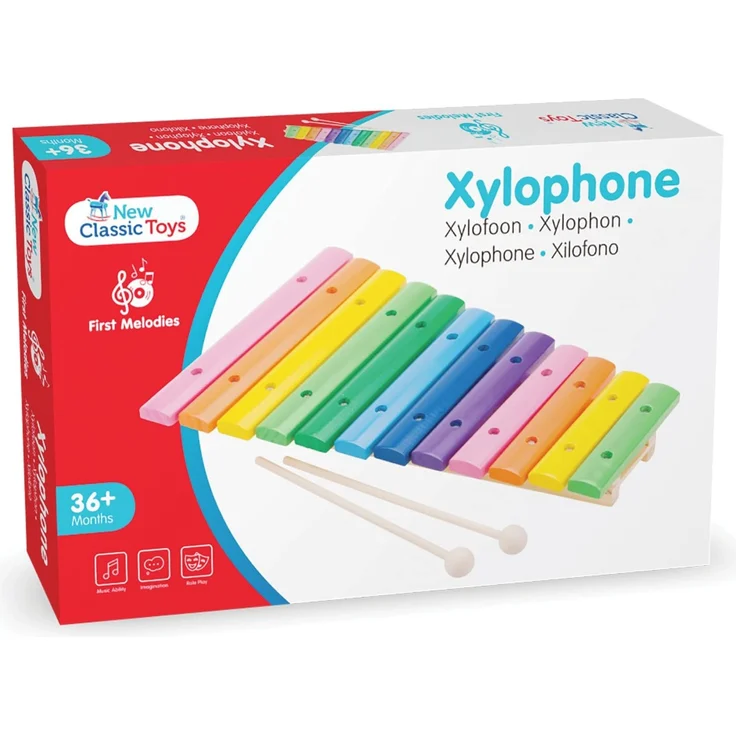 New Classic Toys - 10236 - Musikinstrument - Xylophon - 12 Töne - Bunt – Bild 6