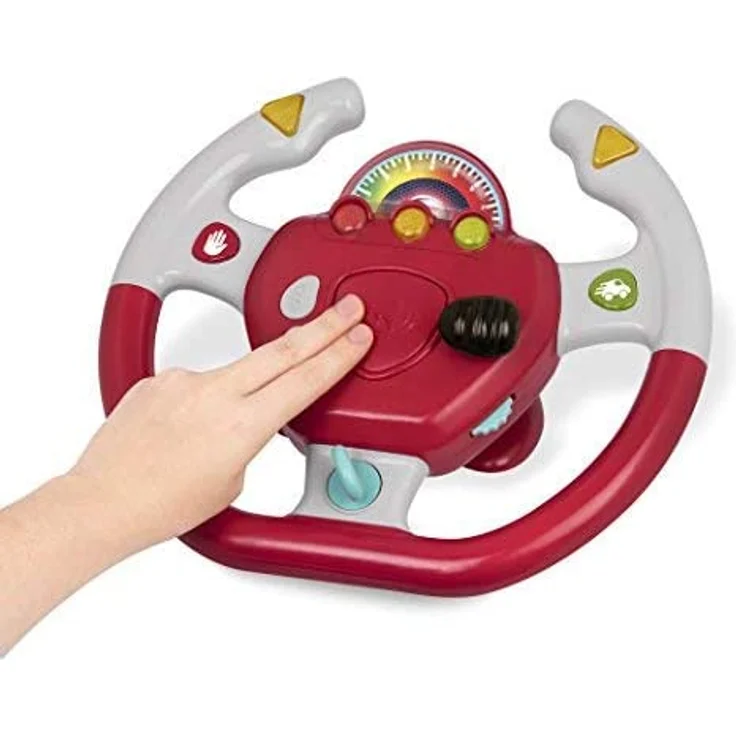 Battat BT2525Z Interaktives Lenkrad Spielzeug auch für unterwegs und Autofahrten mit Lichtern und Geräuschen für Kinder ab 2 Jahren – Bild 3