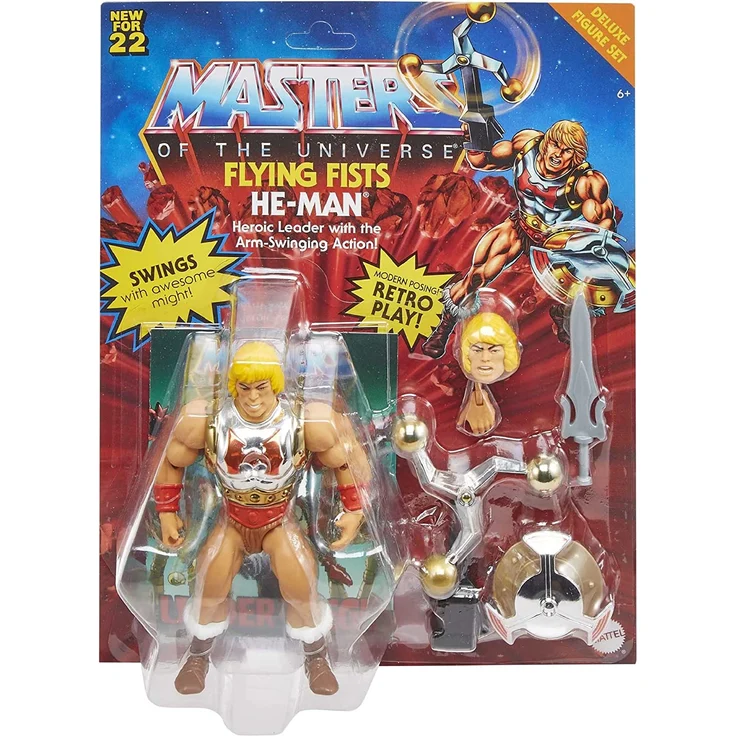 Mattel Masters of the Universe Origins Figure - Flying Fists He-Man (GVL75/HDT22) - Preisvergleich – Bild 6