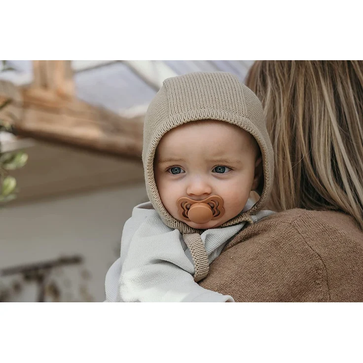 BIBS Supreme Schnuller 2er-Pack, BPA-frei, Symmetrischer Nippel. Silikon, Hergestellt in Dänemark. 6-18 Monate (2er Pack), Woodchuck / Blush – Bild 5