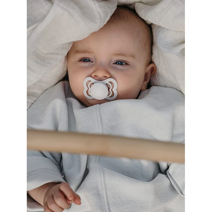 BIBS Supreme Schnuller 2er-Pack, BPA-frei, Symmetrischer Nippel. Silikon, Hergestellt in Dänemark. 6-18 Monate (2er Pack), Woodchuck / Blush – Bild 4