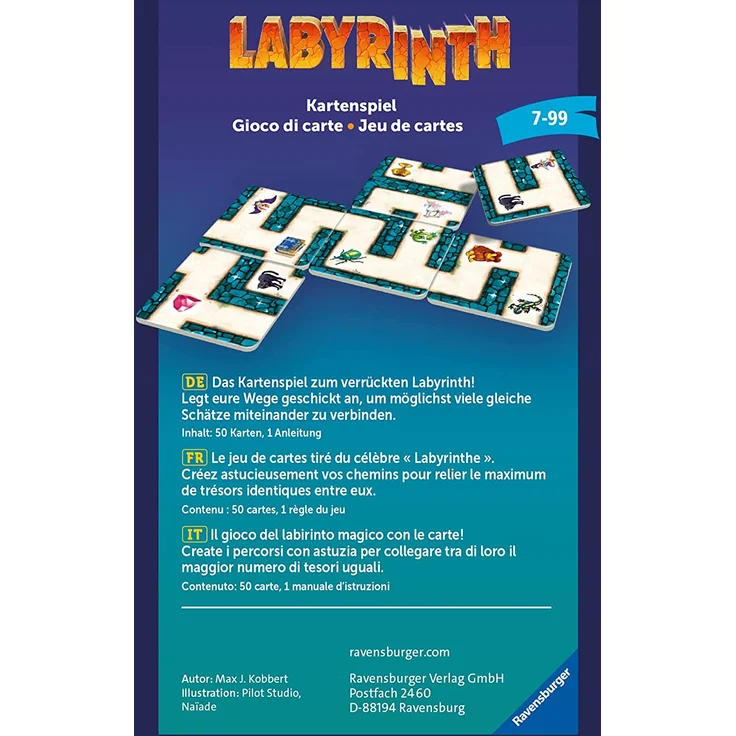 Ravensburger® - Labyrinth Kartenspiel 20849 - Der Familienklassiker für 2 - 6 Spieler - Spiel für Kinder ab 7 Jahren - Preisvergleich – Bild 4