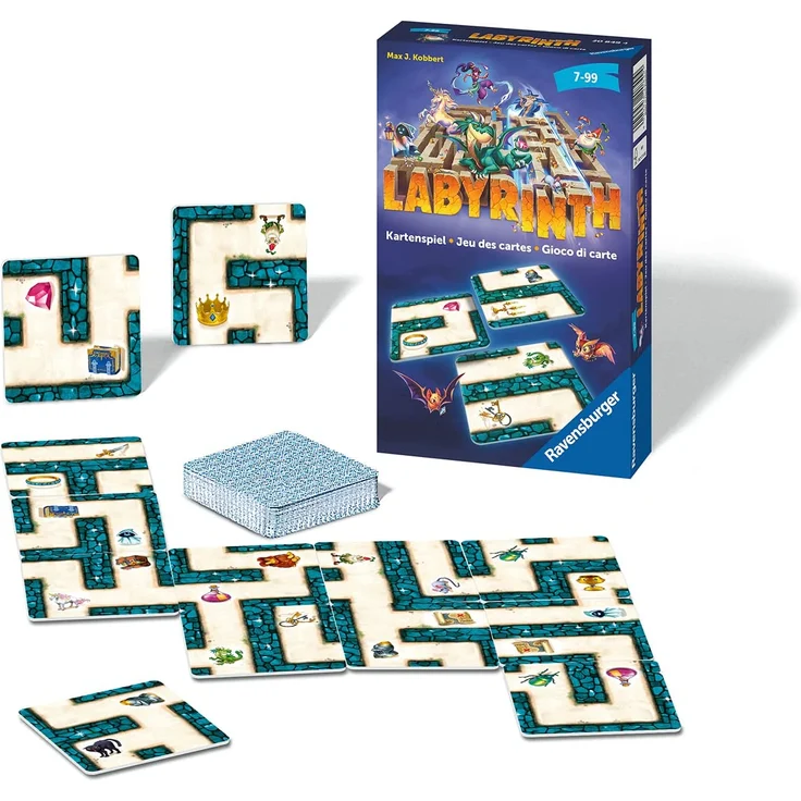 Ravensburger® - Labyrinth Kartenspiel 20849 - Der Familienklassiker für 2 - 6 Spieler - Spiel für Kinder ab 7 Jahren - Preisvergleich – Bild 3