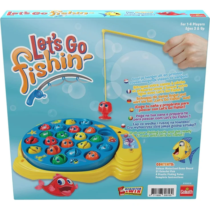 Goliath 30816 Let’s Go Fishin' Original (ML), Mehrfarbig. Angelspiel für Kinder – Bild 5