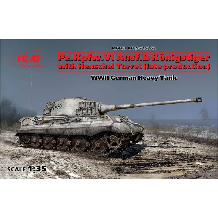 ICM 35363 Pz. Kpfw. VI Ausf. B Königstiger w. Henschel Turret(late production)WWII German