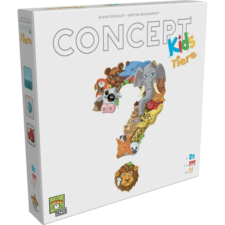 Asmodee Concept Kids Tiere, Kinderspiel, Ratespiel Deutsch