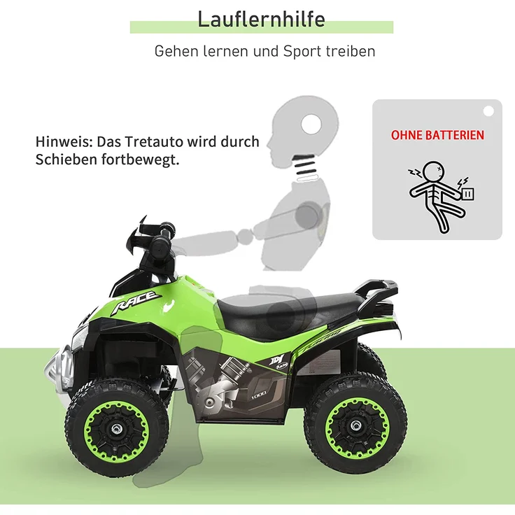Rutscherfahrzeug mit Licht und Musik (Farbe: grün) – Bild 6