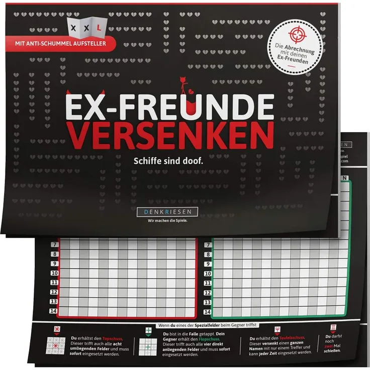 Denkriesen 'Ex-Freunde versenken' Spiel